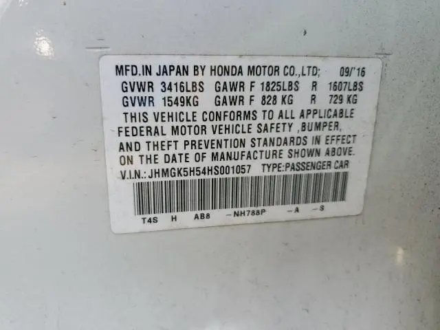 2017 HONDA FIT LX