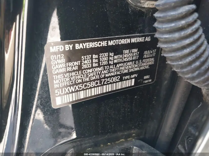 2012 BMW X3 XDRIVE28I