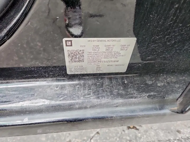 2018 CHEVROLET SILVERADO C1500 CUSTOM  