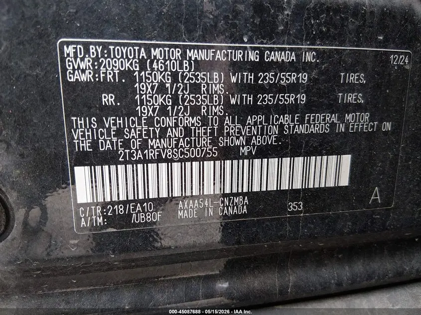 2025 TOYOTA RAV4 XLE PREMIUM