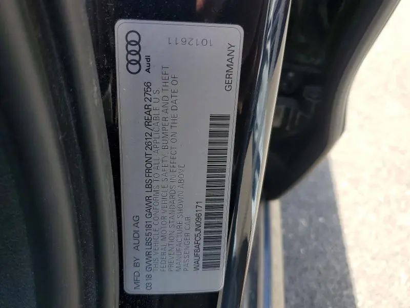 2018 AUDI A6 PREMIUM  