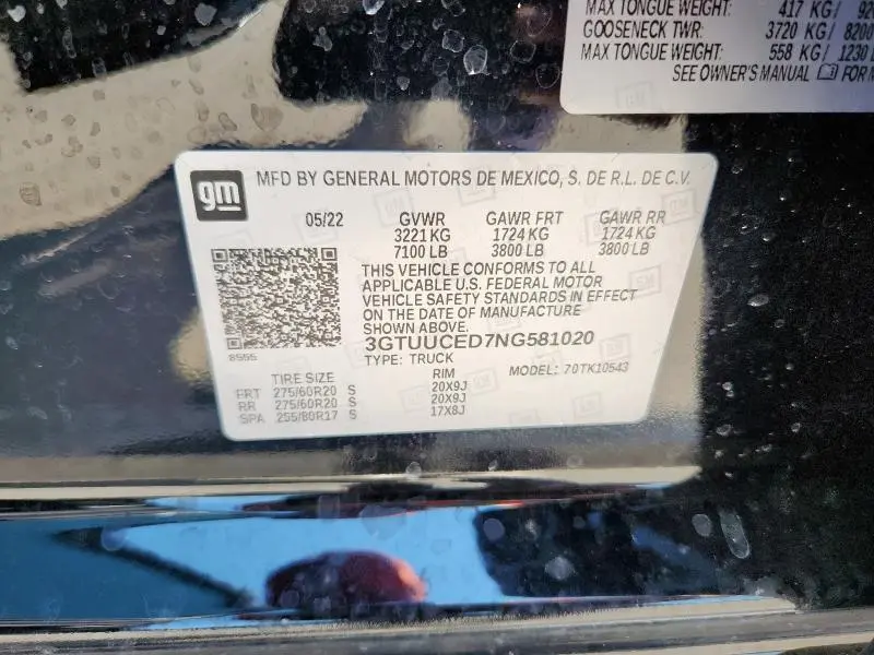 2022 GMC SIERRA K1500 ELEVATION  