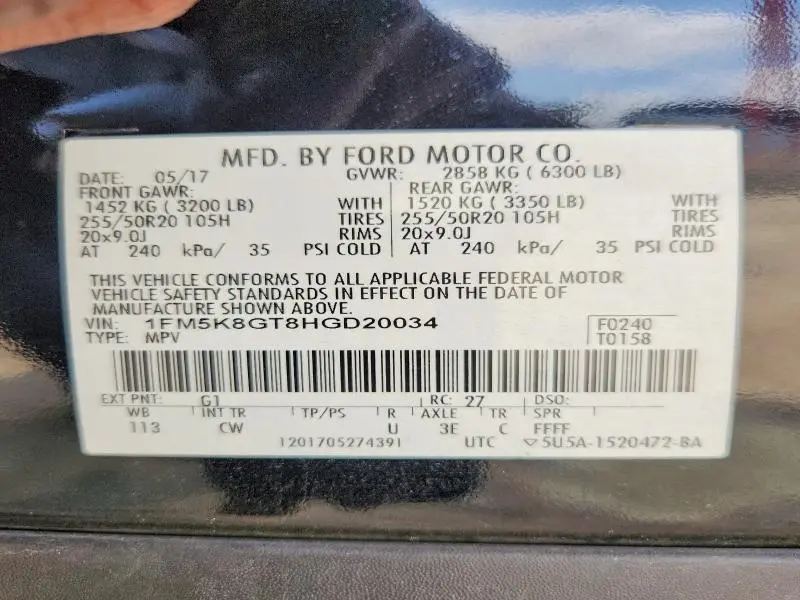 2017 FORD EXPLORER SPORT  