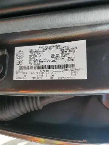 2020 FORD F150 SUPERCREW  