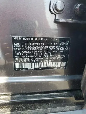 2025 HONDA HR-V EXL  