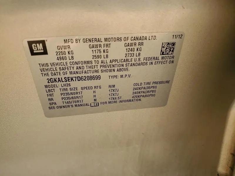 2013 GMC TERRAIN SLE  