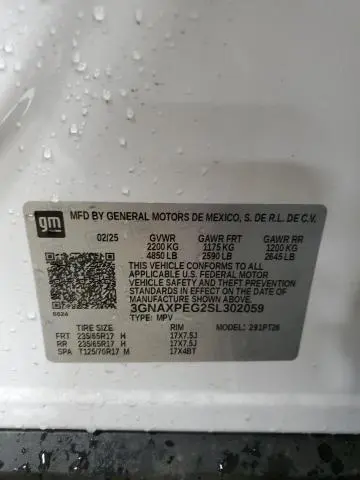 2025 CHEVROLET EQUINOX LT  