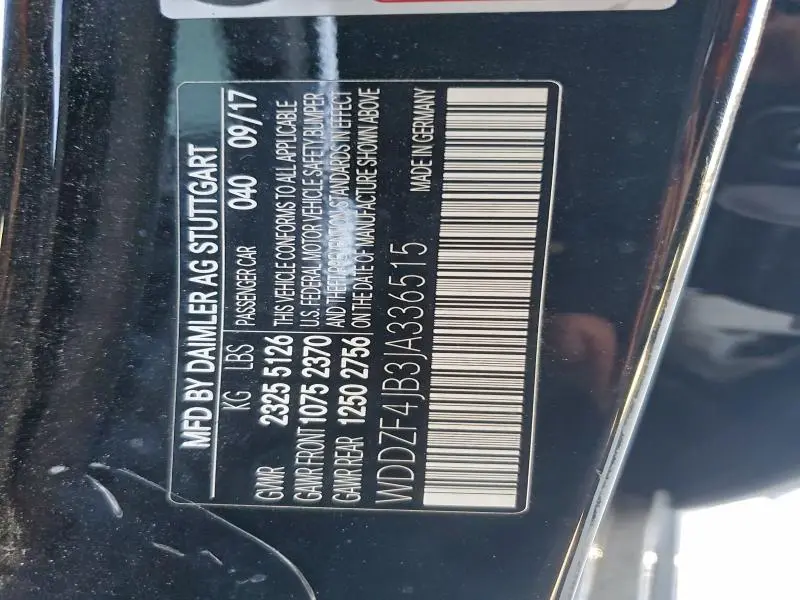 2018 MERCEDES-BENZ E 300  