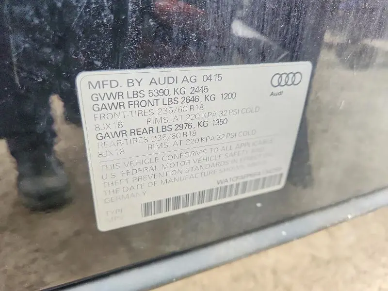 2015 AUDI Q5 PREMIUM  