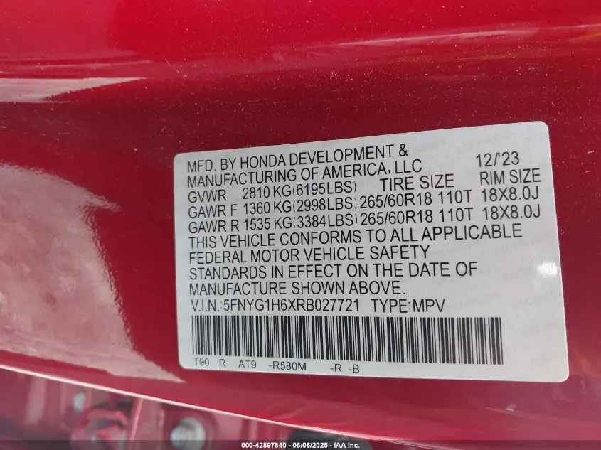 2024 HONDA PILOT TRAILSPORT