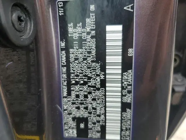 2014 LEXUS RX 350 BASE  