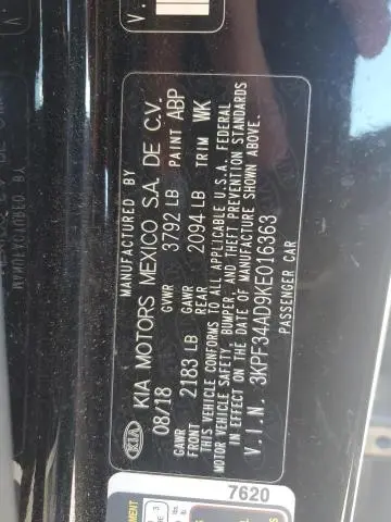 2019 KIA FORTE GT LINE  