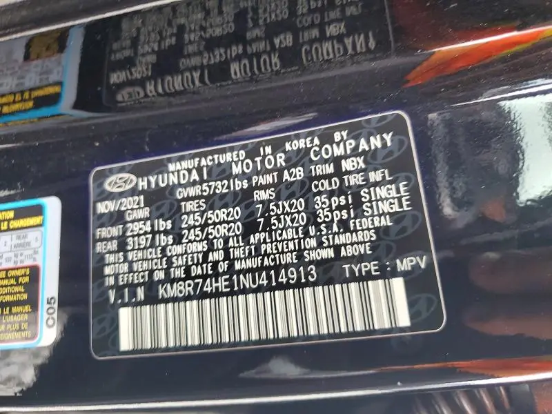 2022 HYUNDAI PALISADE CALLIGRAPHY  