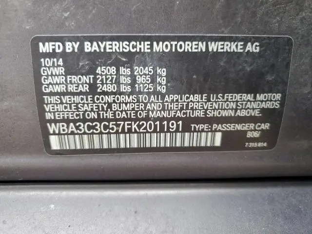 2015 BMW 320 I XDRIVE  