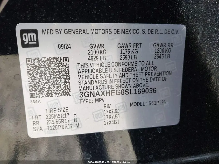 2025 CHEVROLET EQUINOX FWD LT
