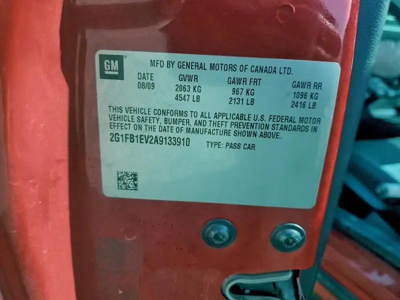 2010 CHEVROLET CAMARO LT  