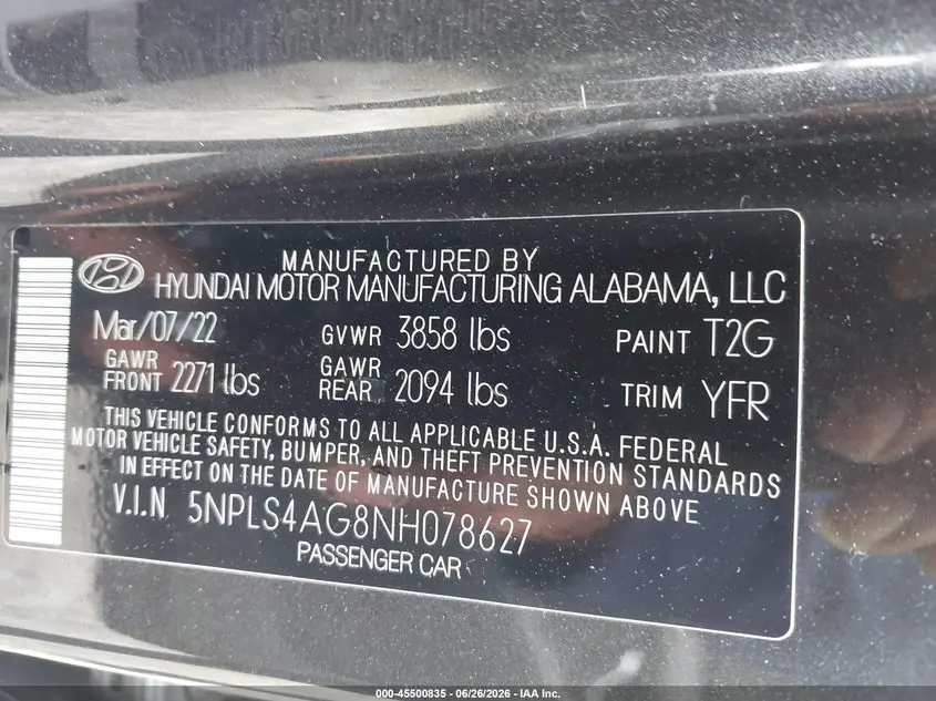2022 HYUNDAI ELANTRA SEL