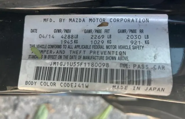 2015 MAZDA 6 SPORT  