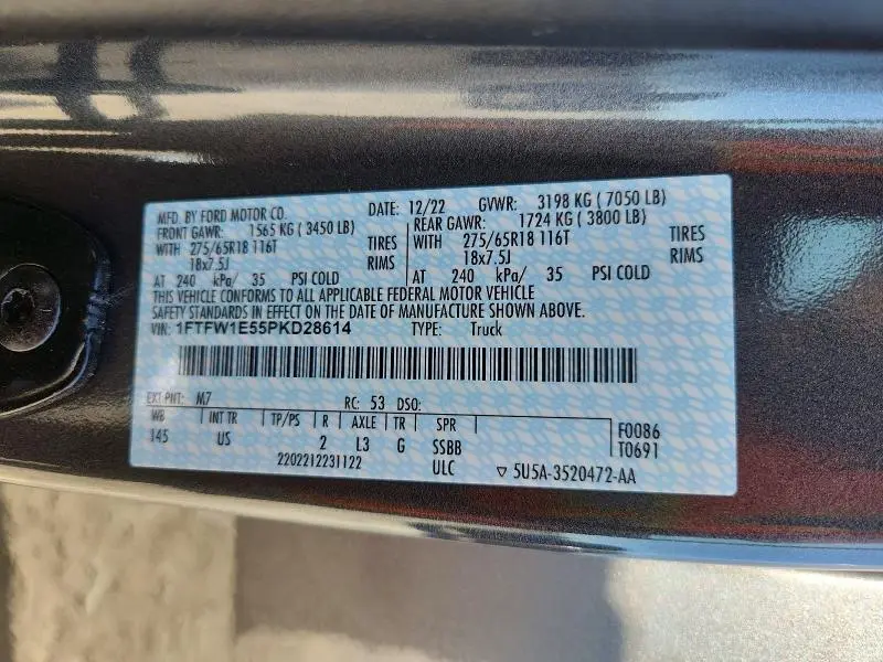 2023 FORD F150 SUPERCREW  