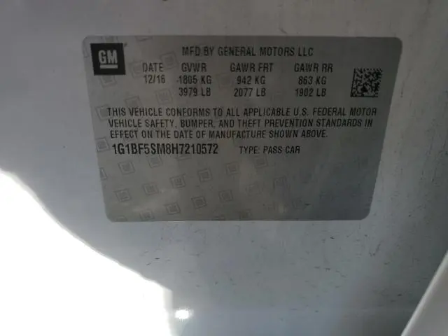 2017 CHEVROLET CRUZE PREMIER