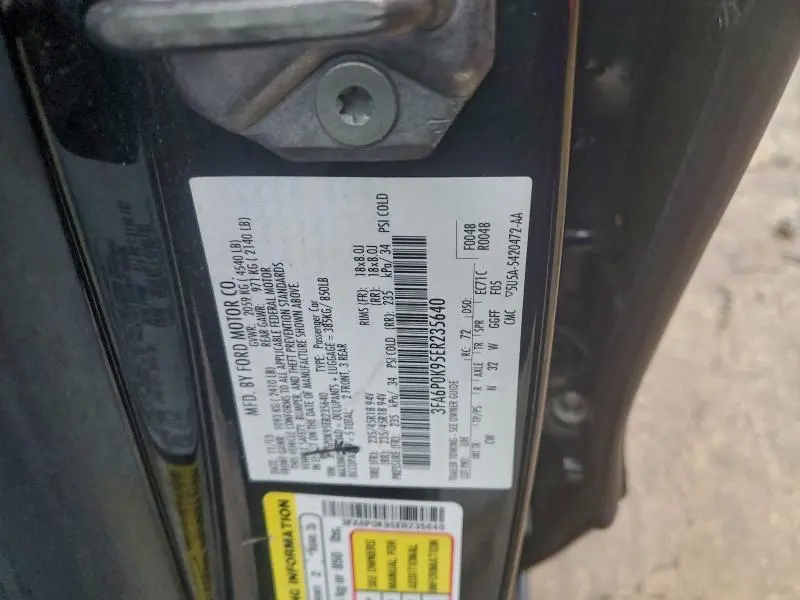 2014 FORD FUSION TITANIUM  