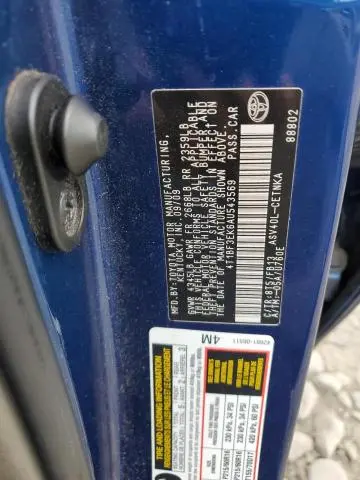 2010 TOYOTA CAMRY BASE  