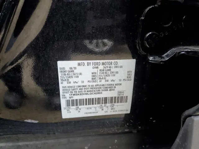 2020 FORD EXPLORER XLT  