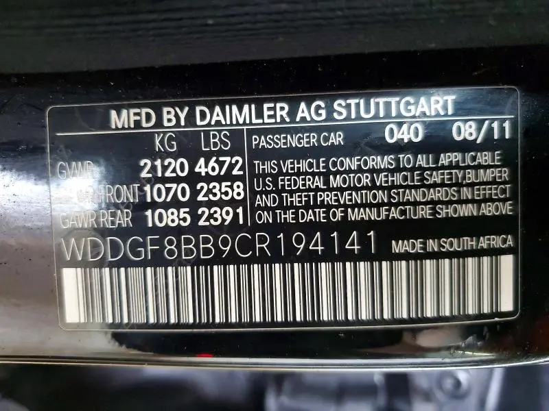 2012 MERCEDES-BENZ C 300 4MATIC  