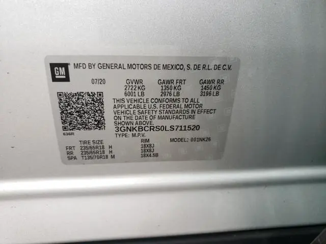 2020 CHEVROLET BLAZER 2LT  