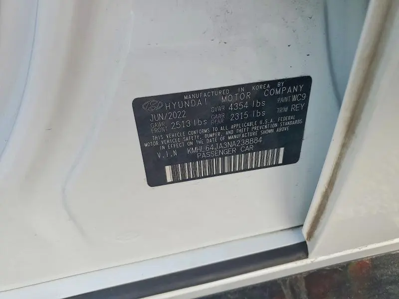 2022 HYUNDAI SONATA SEL  