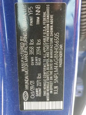 2022 HYUNDAI ELANTRA SEL  