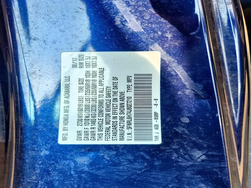 2018 HONDA ODYSSEY EXL  