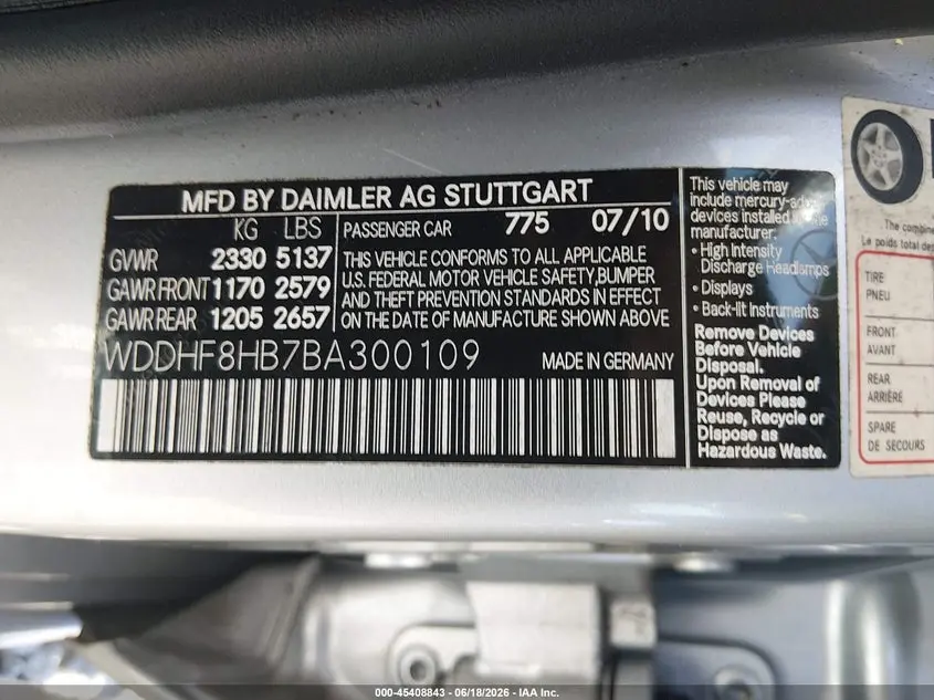 2011 MERCEDES-BENZ E 350 4MATIC