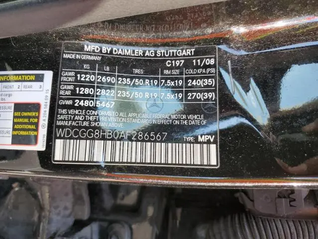 2010 MERCEDES-BENZ GLK 350 4MATIC  