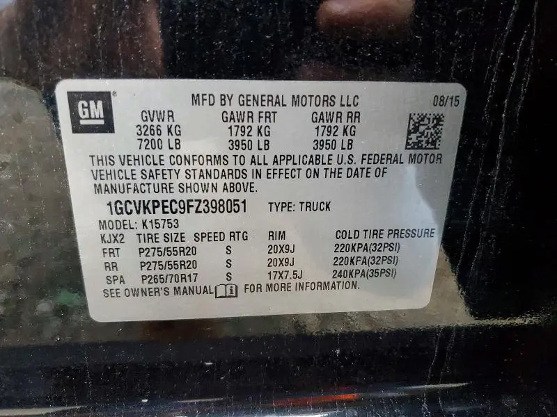 2015 CHEVROLET SILVERADO K1500  