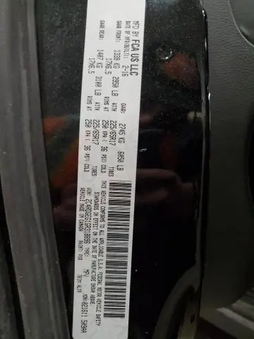 2016 DODGE GRAND CARAVAN R/T  