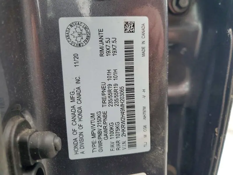 2021 HONDA CR-V SPORT  