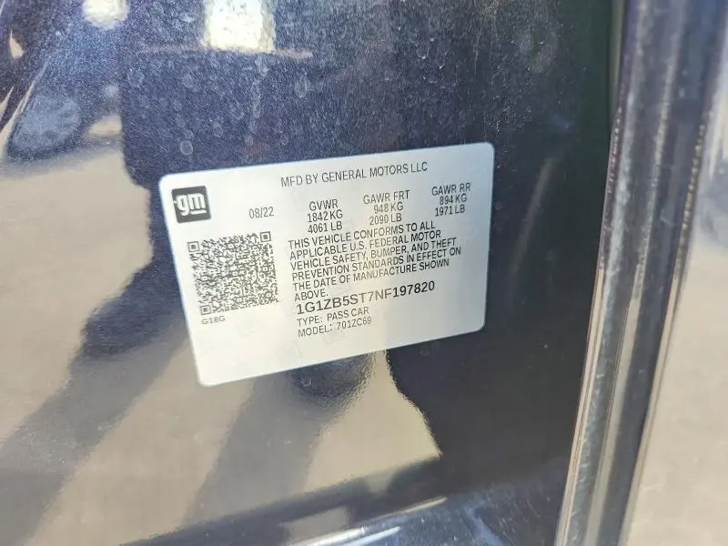 2022 CHEVROLET MALIBU LS  