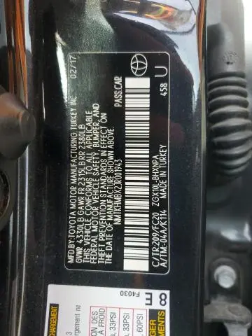 2018 TOYOTA C-HR XLE  