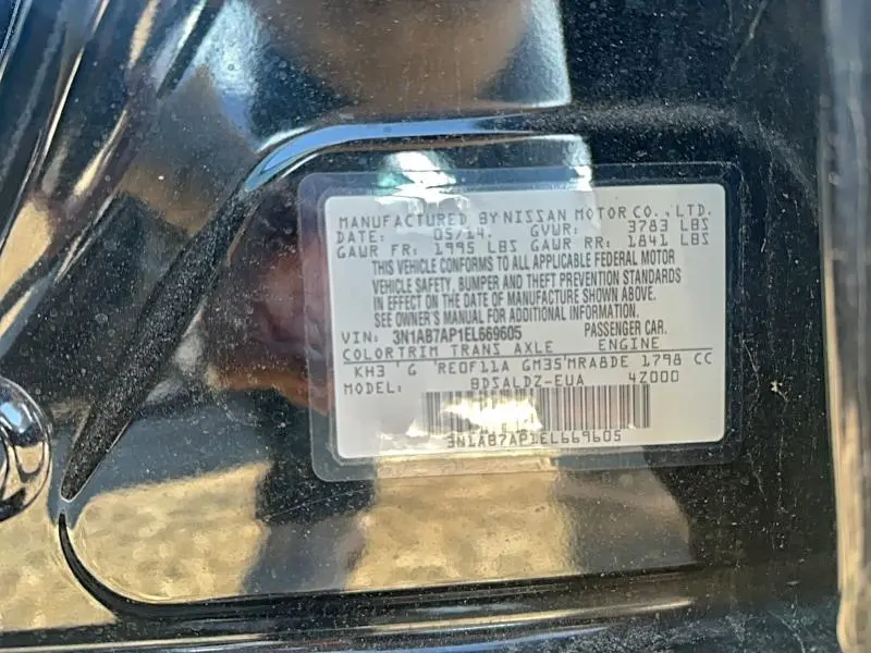 2014 NISSAN SENTRA S  