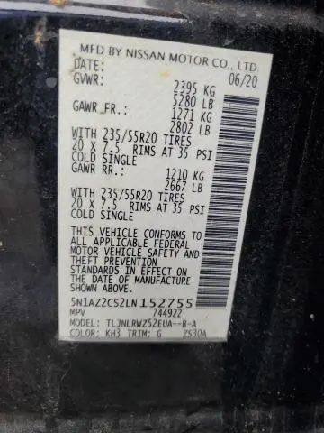 2020 NISSAN MURANO SL