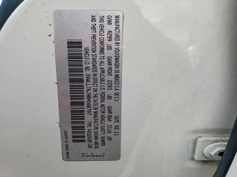 2011 VOLKSWAGEN JETTA TDI  