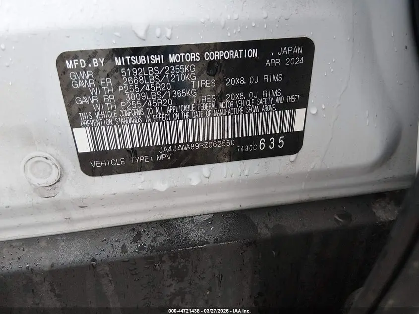 2024 MITSUBISHI OUTLANDER SEL 2.5 S-AWC