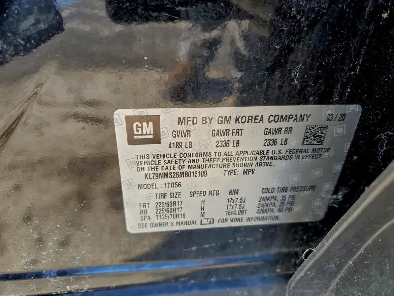 2021 CHEVROLET TRAILBLAZER LS  