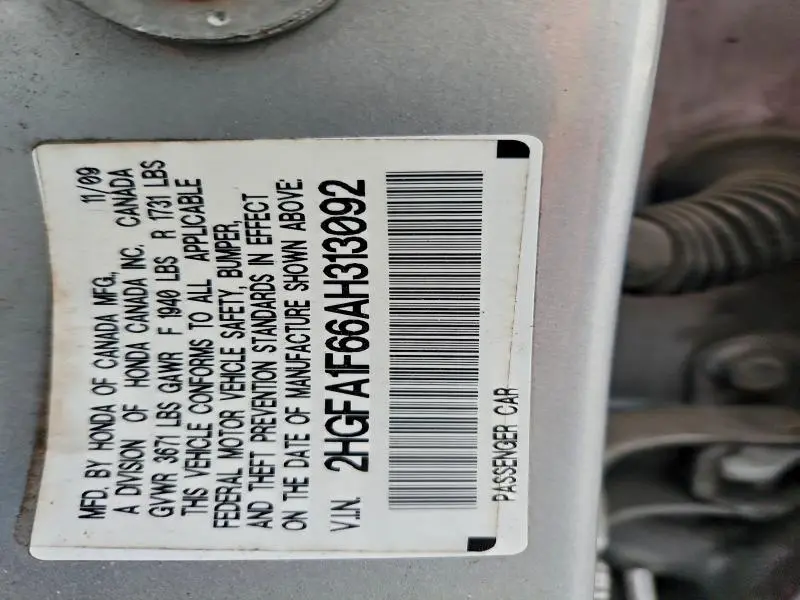 2010 HONDA CIVIC LX-S  