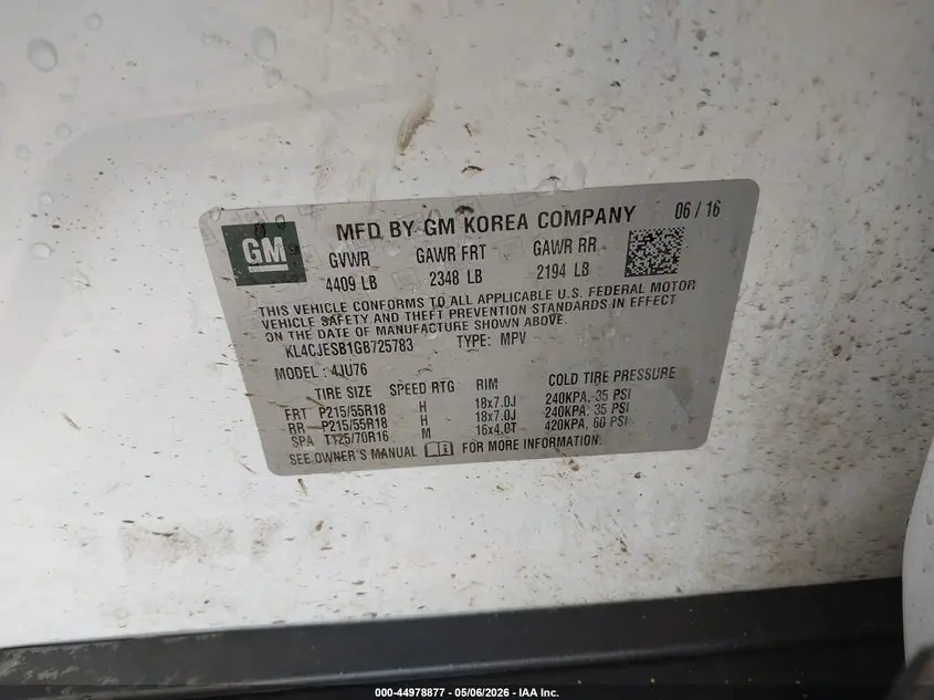 2016 BUICK ENCORE  