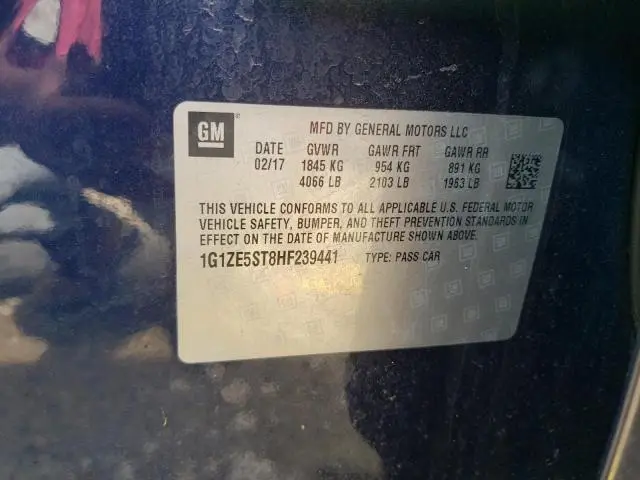 2017 CHEVROLET MALIBU LT  