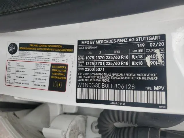 2020 MERCEDES-BENZ GLC 300  