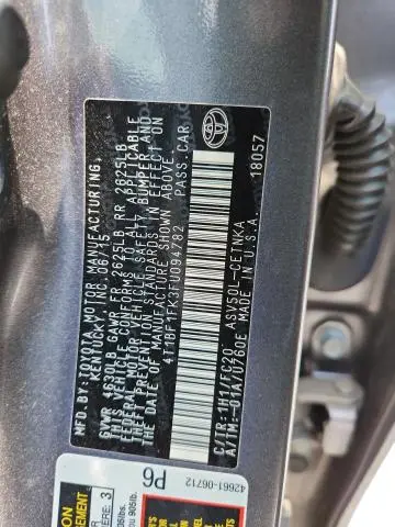 2015 TOYOTA CAMRY LE  