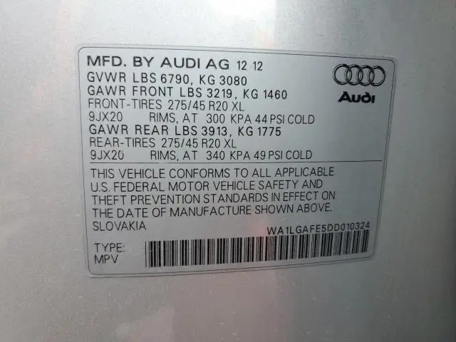 2013 AUDI Q7 PREMIUM PLUS